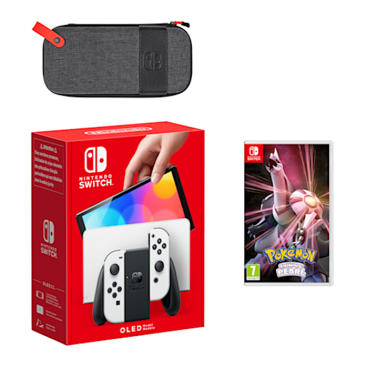 Nintendo Switch – OLED Model (White) Pokémon Shining Pearl Pack