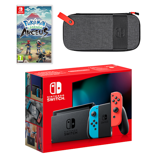 Nintendo Switch (Neon Blue/Neon Red) Pokémon Legends: Arceus Pack