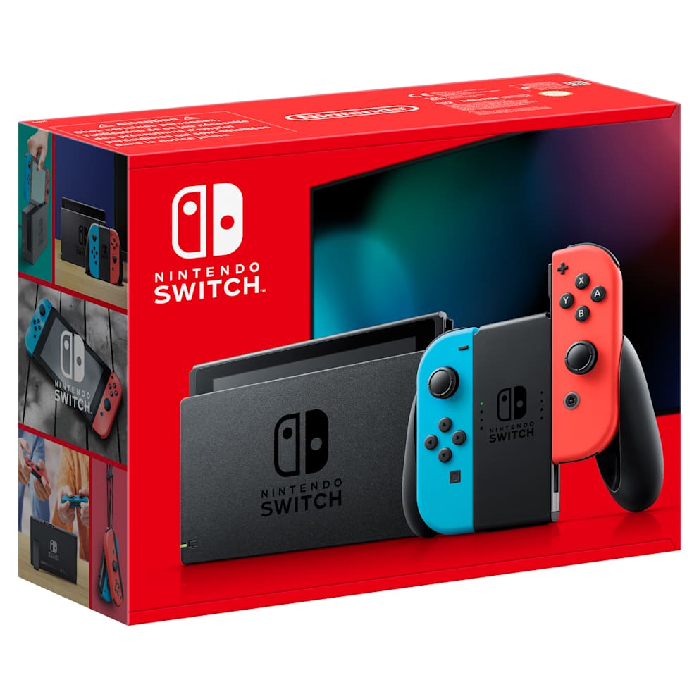 Nintendo Switch Joy-Conブルー/ レッド Buy Nintendo Switch + Joy-Con Neon Red/Neon Blue (New Edition) +