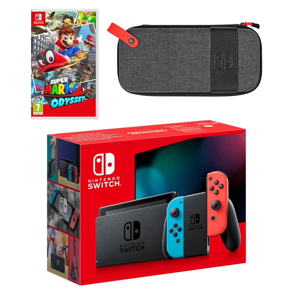 Nintendo Switch (Neon Blue/Neon Red) Super Mario Odyssey Pack - My