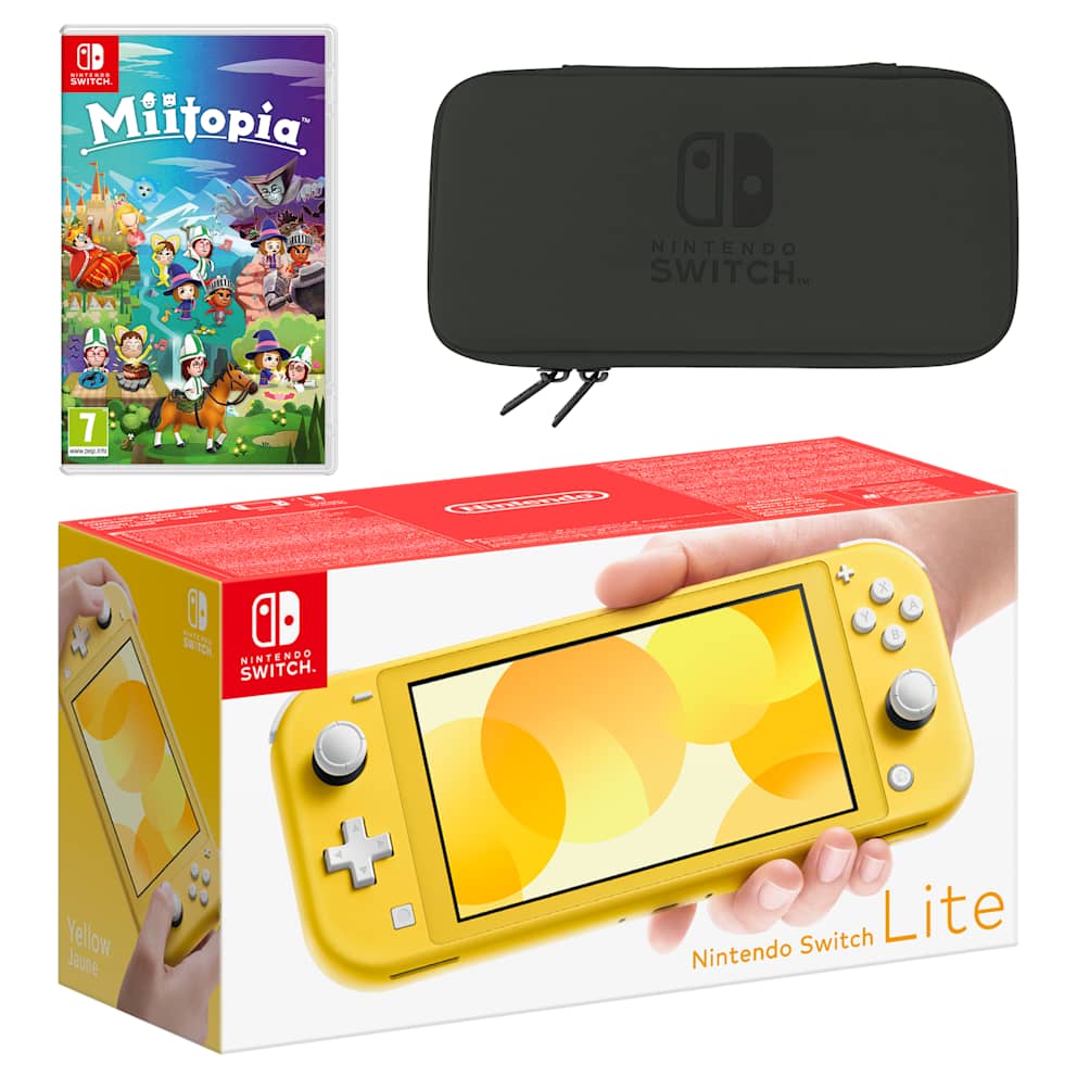 Nintendo Switch Lite (Yellow) Miitopia Pack - My Nintendo Store