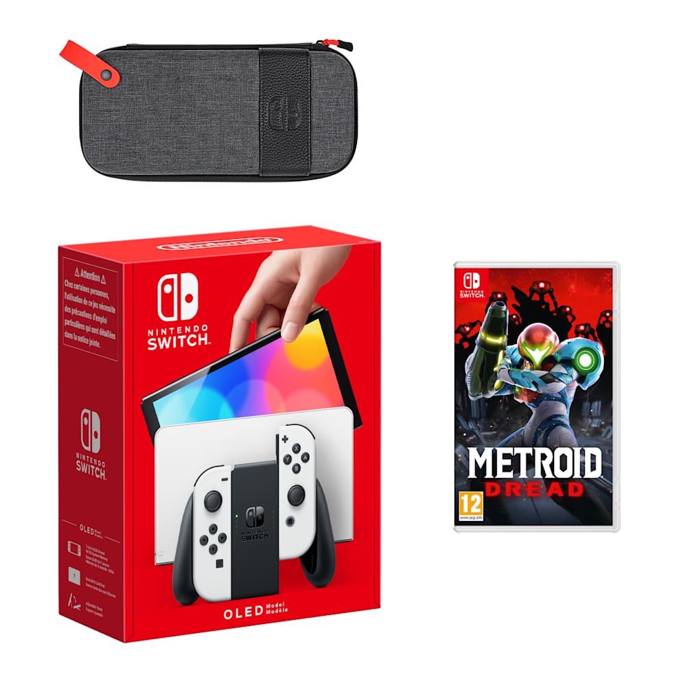 Nintendo Switch – OLED Model (White) Metroid Dread Pack - My