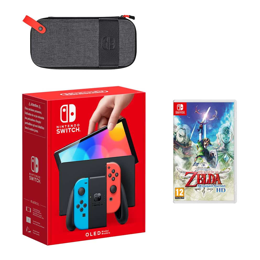 Nintendo Switch – OLED Model (Neon Blue/Neon Red) The Legend of