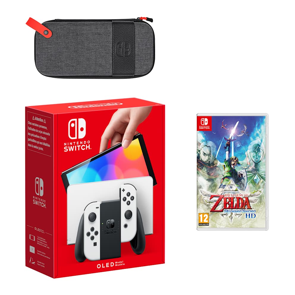 Nintendo Switch ホワイトシェル 本体　256SDカード付き Nintendo Switch – OLED Model (White) The Legend of Zelda: Skyward