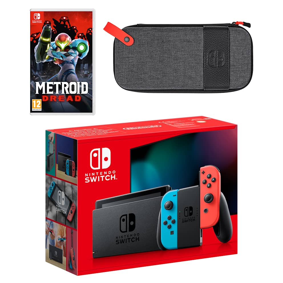 Nintendo Switch (Neon Blue/Neon Red) Metroid Dread Pack - My