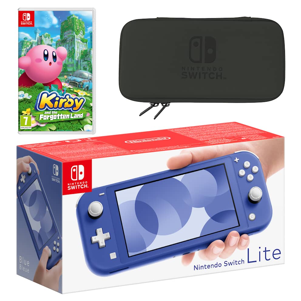 Nintendo Switch Lite (Blue) Kirby and the Forgotten Land Pack - My