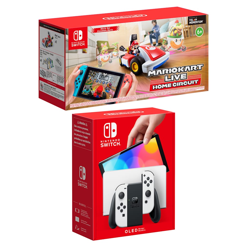 Nintendo Switch – OLED Model (White) Mario Kart Live: Home Circuit