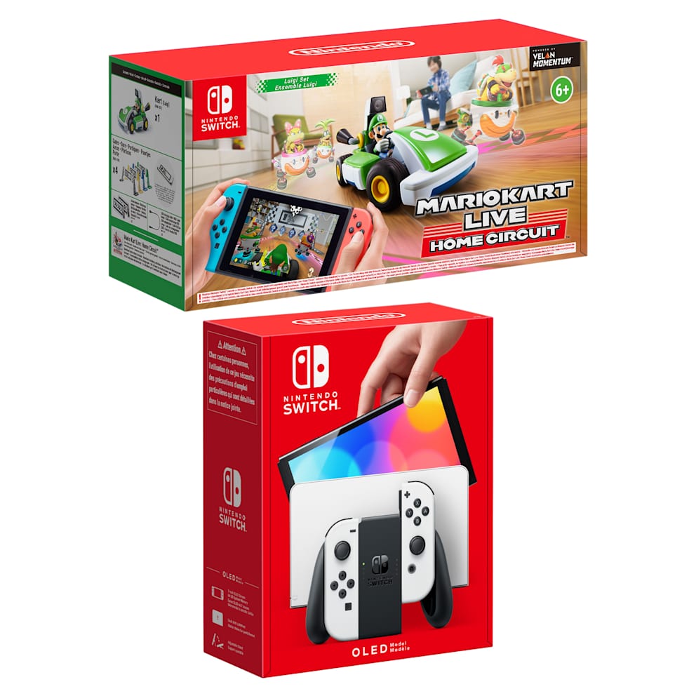 Nintendo Switch – OLED Model (White) Mario Kart Live: Home Circuit