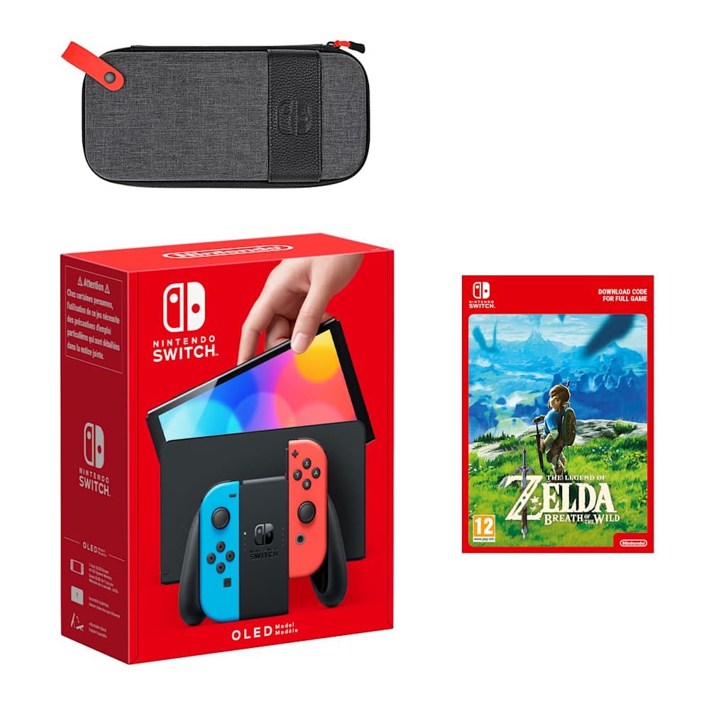 Nintendo Switch – OLED Model (Neon Blue/Neon Red) The Legend of