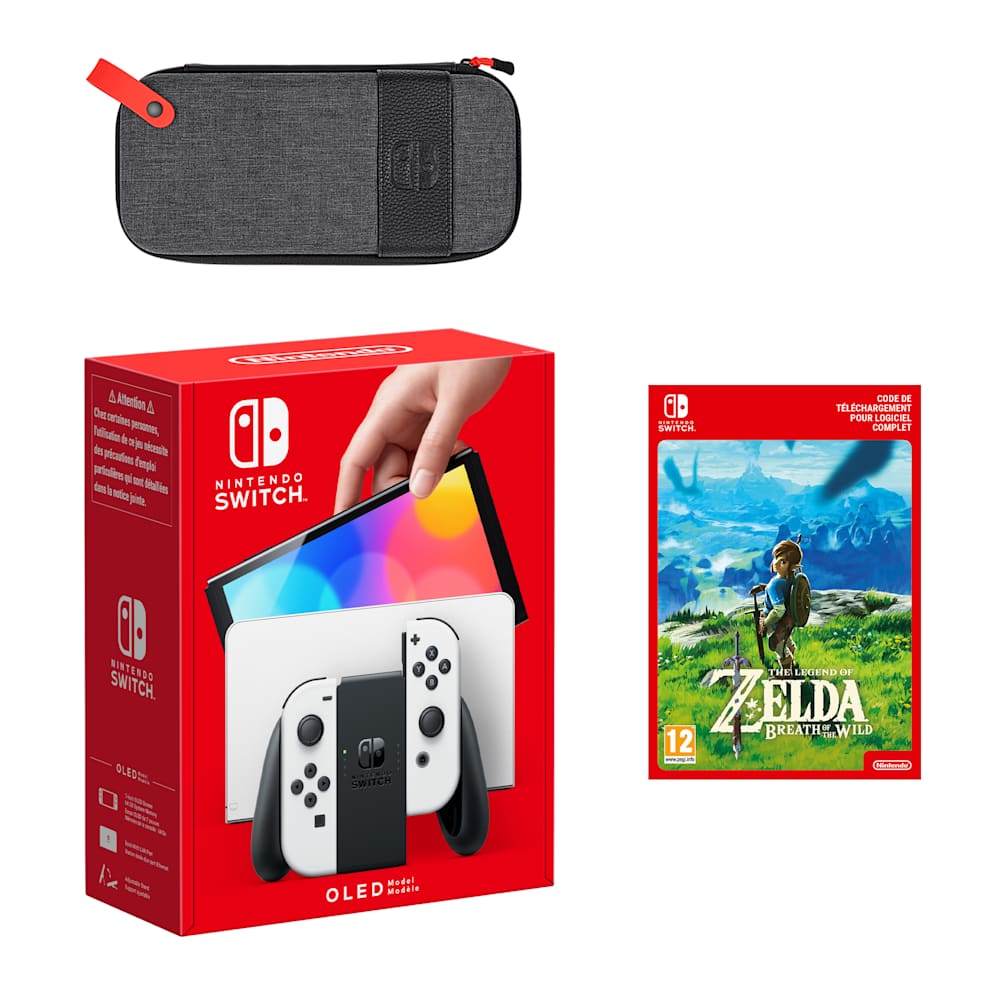 Pack Nintendo Switch – Modèle OLED (blanc) The Legend of Zelda