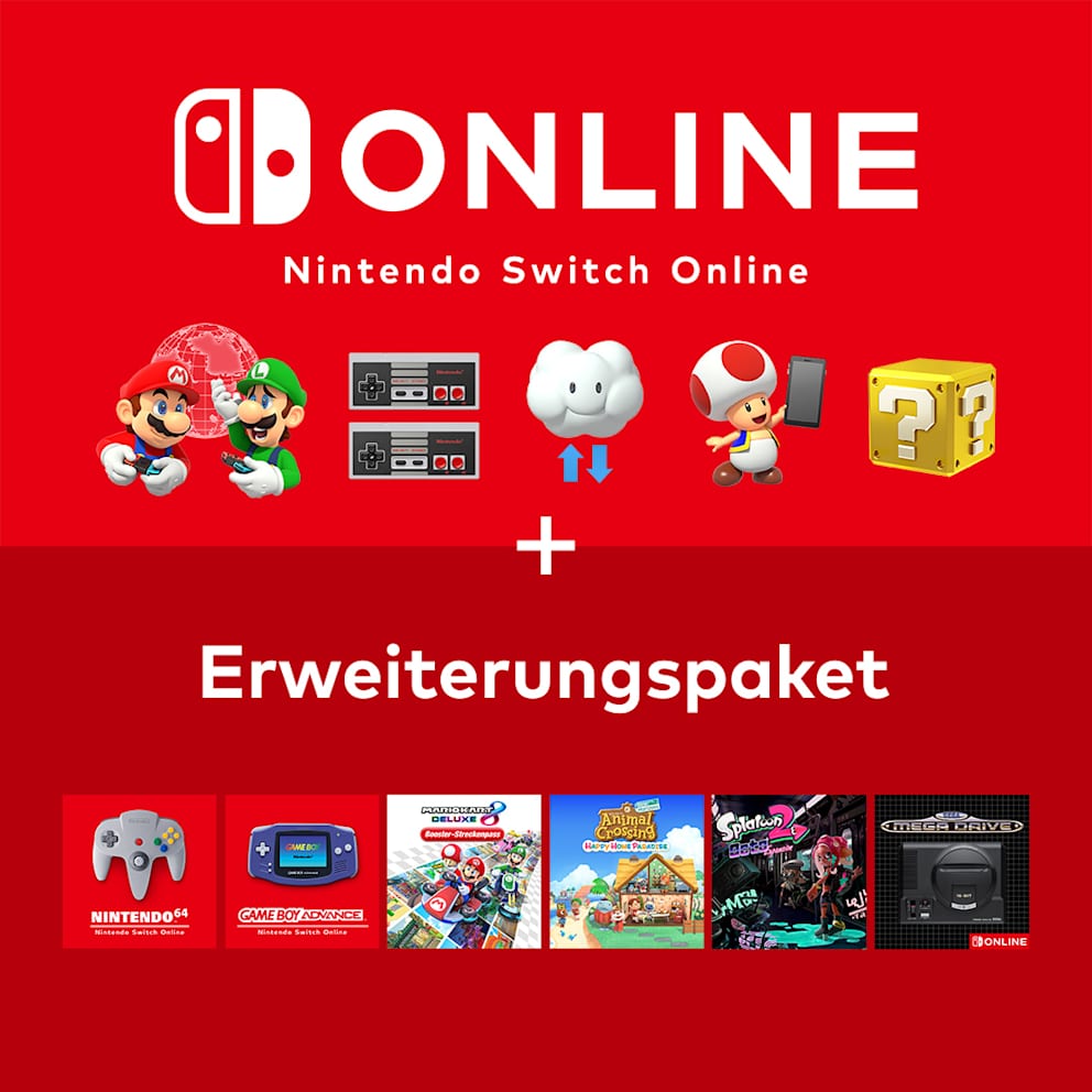 Mitgliedschaft für Nintendo Switch Online + Erweiterungspaket - My Nintendo  Store