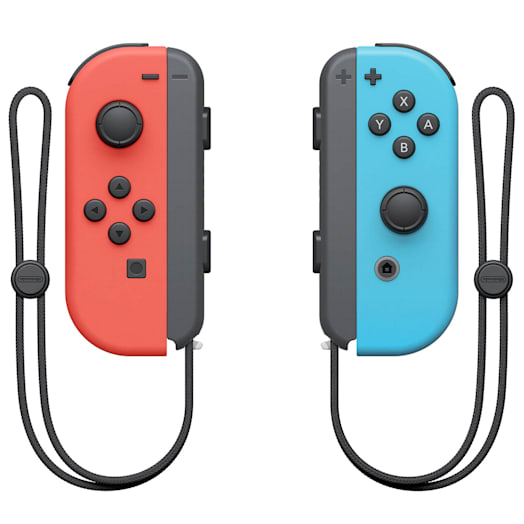 Nintendo Switch Neon Red Joy Con L And Neon Blue Joy Con R Controller Set