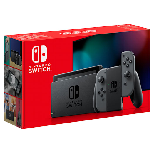 Kijkgat iets Bot Nintendo Switch with Grey Joy-Con Controllers