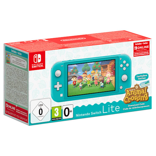 Nintendo Switch Lite (Turquoise) + Animal Crossing: New Horizons + Nintendo Switch Online (3 Months)