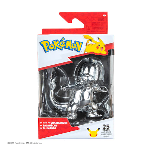 Pokémon 25th Celebration Charmander Silver Figure
