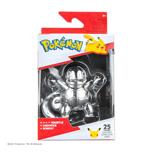 Pokémon 25th Celebration Squirtle Silver Figure