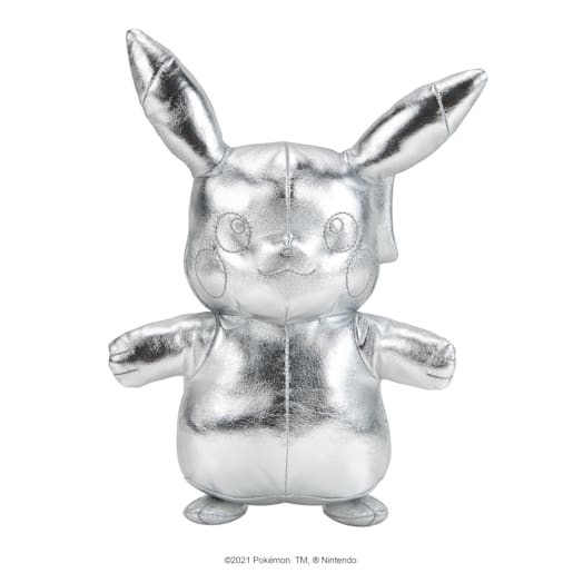 Silver Pokémon 25Th Celebration Pikachu Soft Toy