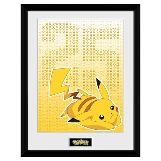 Pikachu Pikxels Art Print