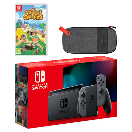 Nintendo Switch (Grey) Animal Crossing: New Horizons Pack
