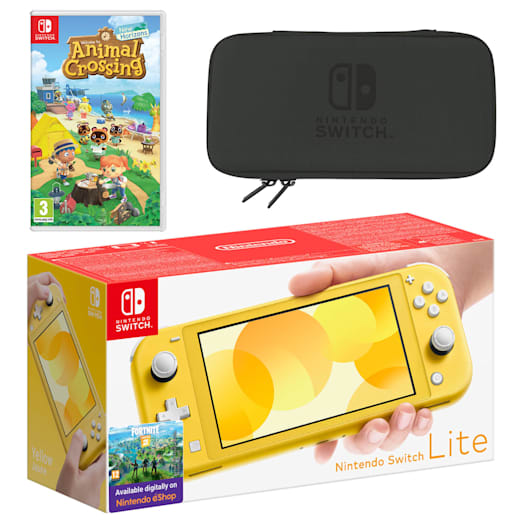 Nintendo Switch Lite (Yellow) Animal Crossing: New Horizons Pack