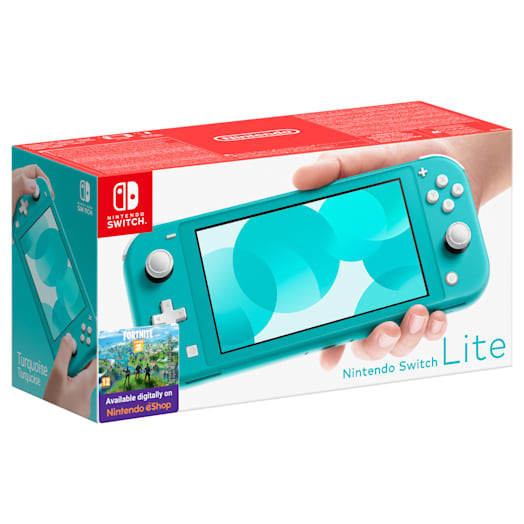 Nintendo Switch Lite (Turquoise) Minecraft Pack