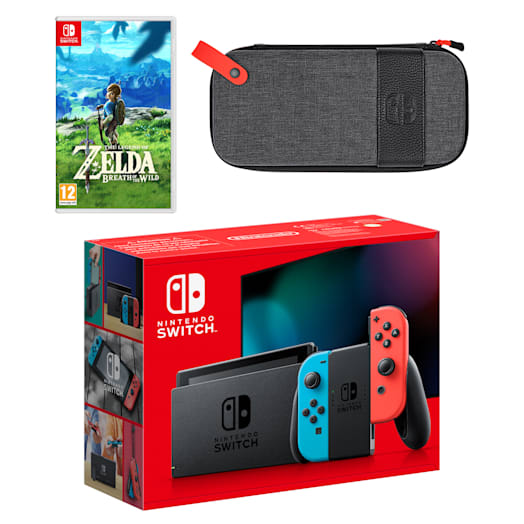 Nintendo Switch (Neon Blue/Neon Red) The Legend of Zelda: Breath of the Wild Pack