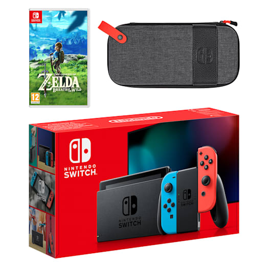 Nintendo Switch (Neon Blue/Neon Red) The Legend of Zelda: Breath of the Wild Pack image 1