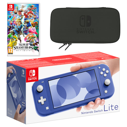 Nintendo Switch Lite (Blue) Super Smash Bros. Ultimate Pack