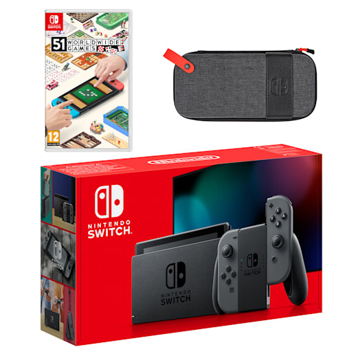 Nintendo Switch (Grey) 51 Worldwide Games Pack