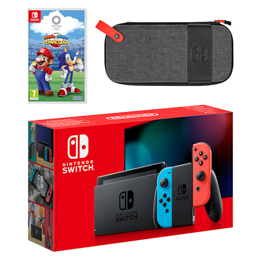 Nintendo Switch (Neon Blue/Neon Red) Mario & Sonic at the Olympic Games Tokyo 2020 Pack