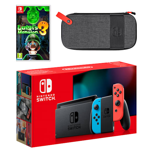 Nintendo Switch (Neon Blue/Neon Red) Luigi's Mansion 3 Pack