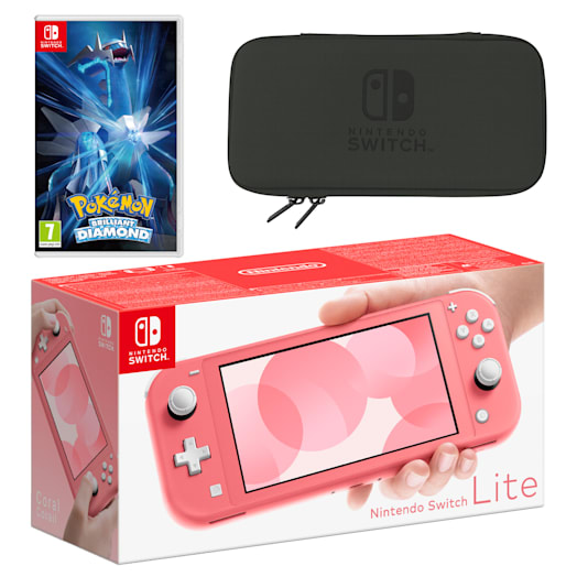 Nintendo Switch Lite (Coral) Pokémon Brilliant Diamond Pack