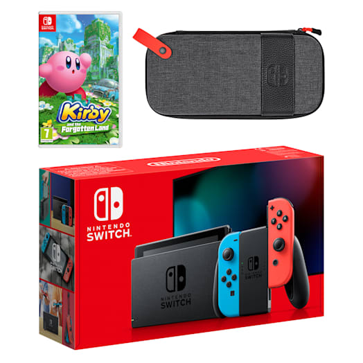 Nintendo Switch (Neon Blue/Neon Red) Kirby and the Forgotten Land Pack