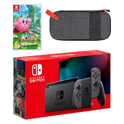 Nintendo Switch (Grey) Kirby and the Forgotten Land Pack image 1