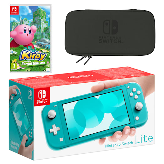 Nintendo Switch Lite (Turquoise) Kirby and the Forgotten Land Pack