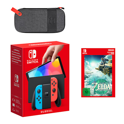 Nintendo Switch – OLED-Modell (Neon-Blau/Neon-Rot) The Legend of Zelda: Tears of the Kingdom Pack