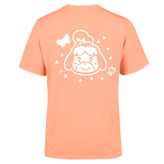 Isabelle T-Shirt (Adults) Coral - Animal Crossing: New Horizons Pastel Collection image 2