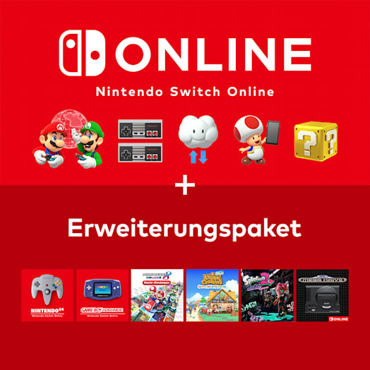 Mitgliedschaft für Nintendo Switch Online + Erweiterungspaket