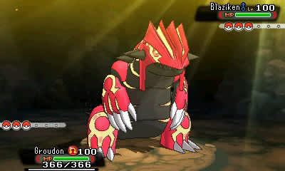 Official Pokémon Omega Ruby gameplay screenshot in the Hoenn region
