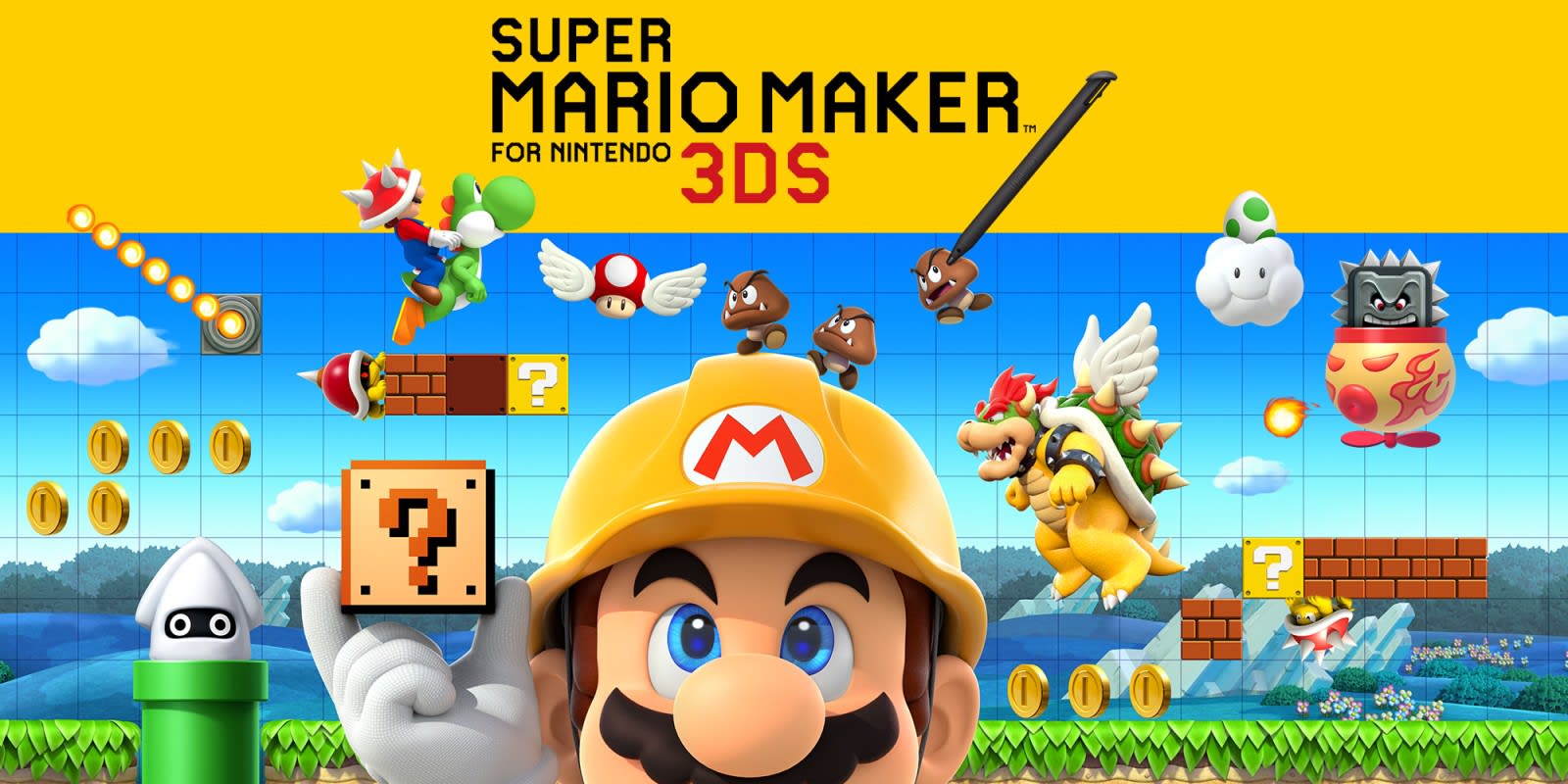 Super Mario Maker for Nintendo 3DS Hero Image