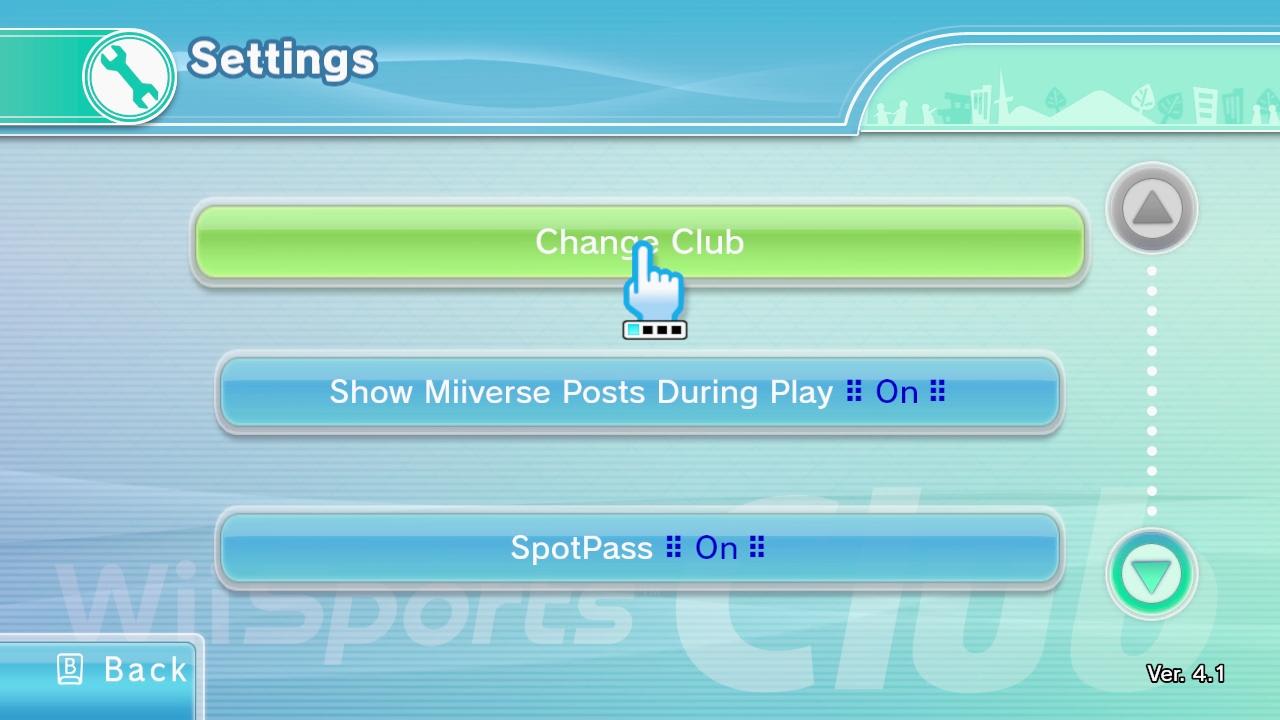 Wii Sports Club Software Update 1