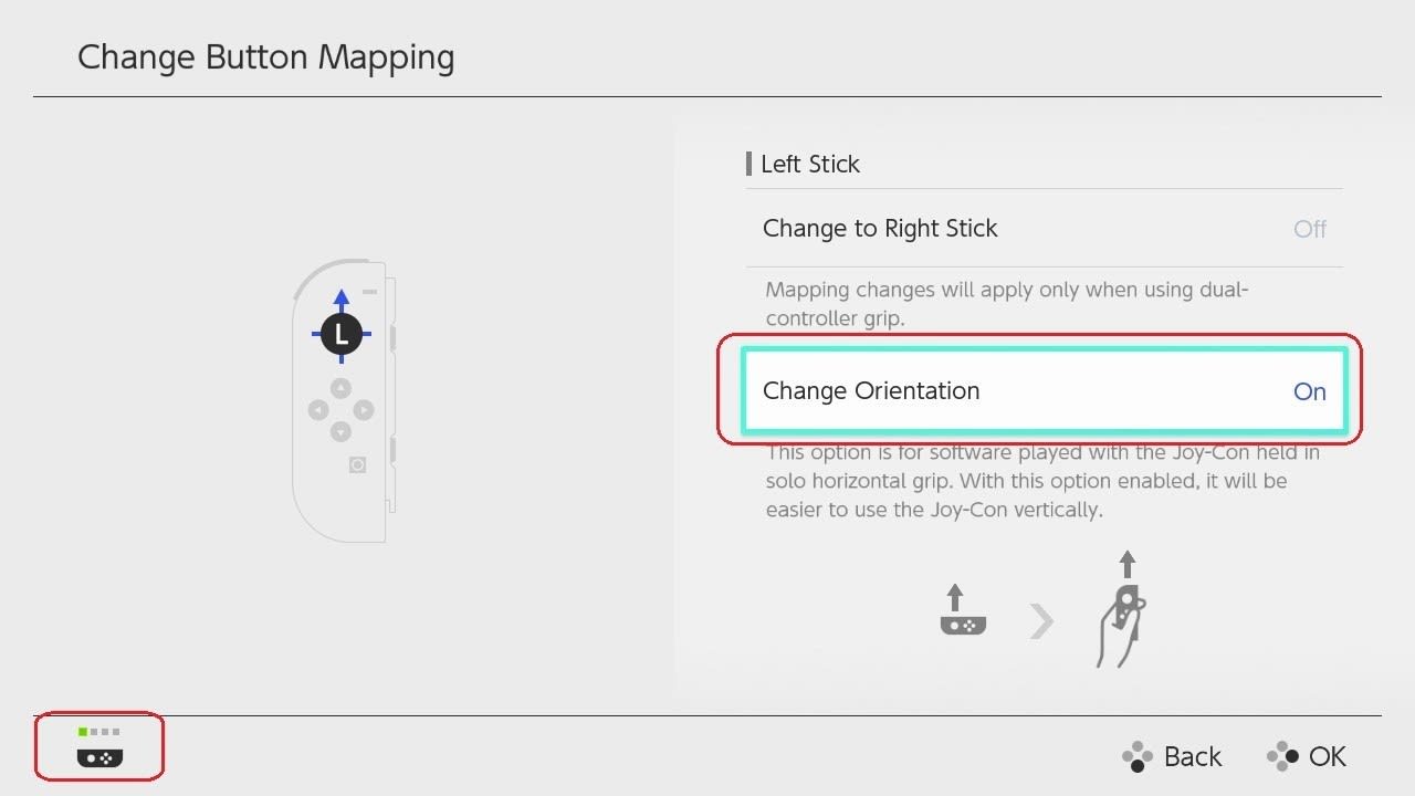 How to Change the Control Stick Orientation on the Joy-Con Controller 3