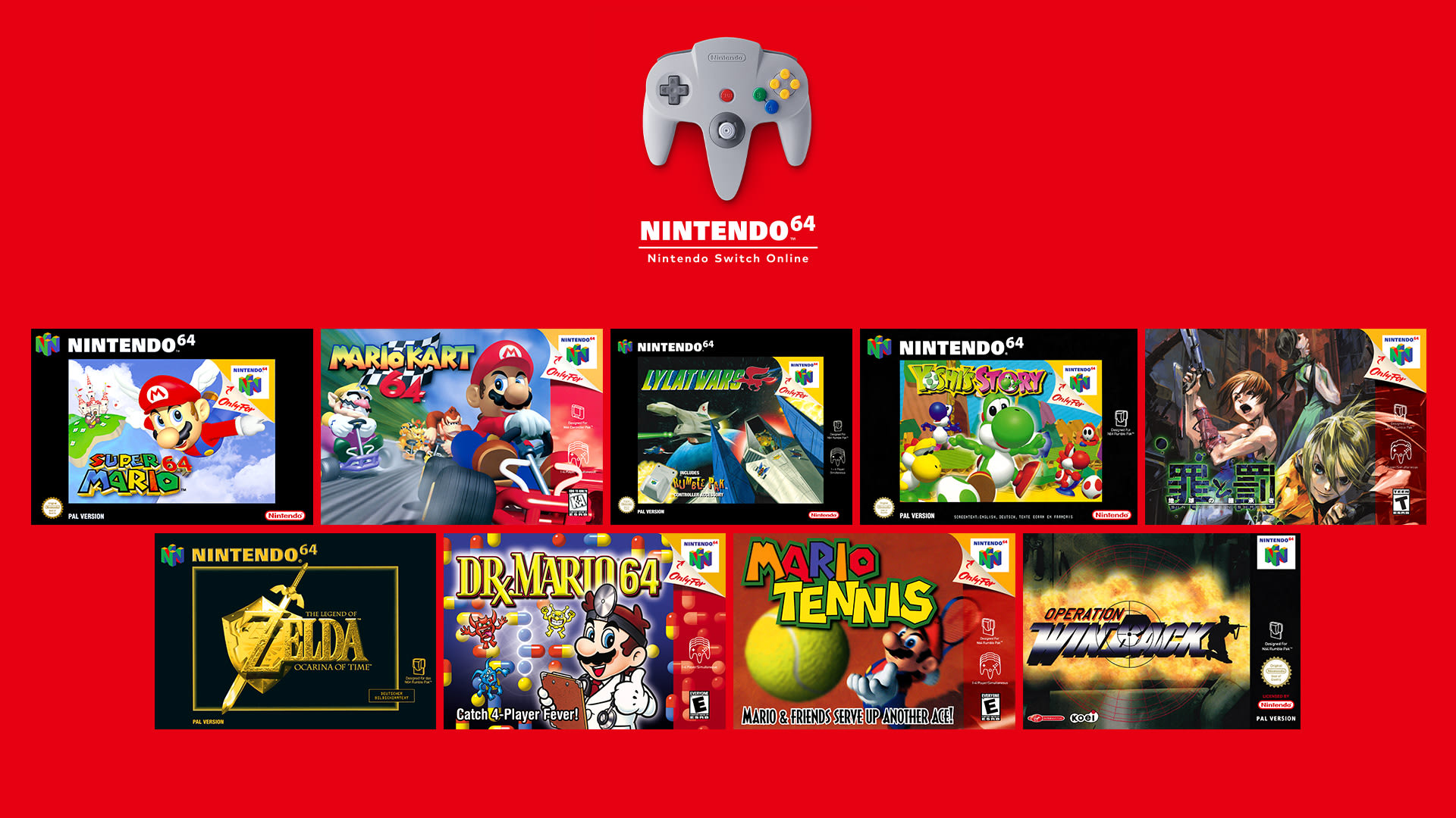 Nintendo Switch N64 Games 2024 Corly