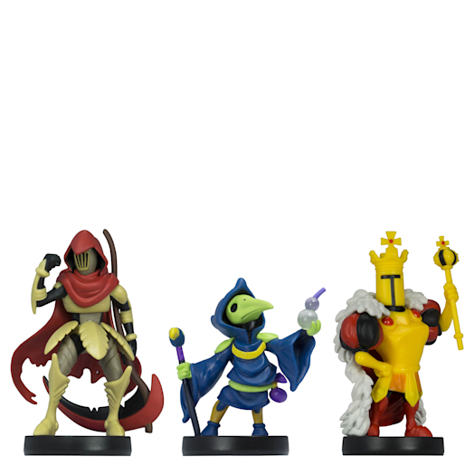 Nintendo Paquete triple de amiibo de Shovel Knight: Specter Knight, Plague Knight y King Knight