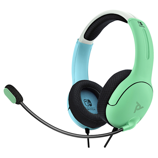 Auriculares por cable para Nintendo Switch – Verde pastel/azul pastel