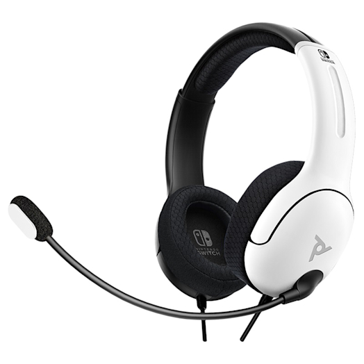 Auriculares por cable para Nintendo Switch – Blanco/negro