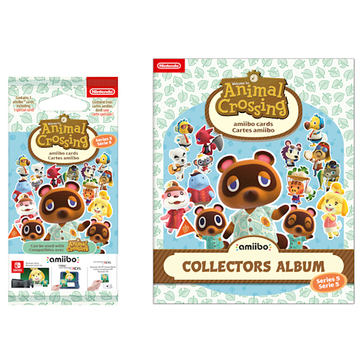 Nintendo Set de tarjetas amiibo de Animal Crossing - Serie 5 (pack + álbum de coleccionista)