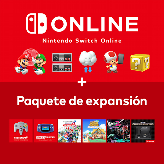 Suscripción a Nintendo Switch Online + Paquete de expansión