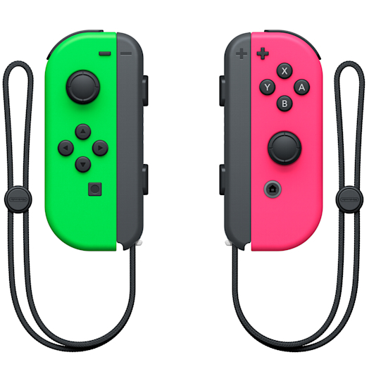Nintendo Switch Neon Green JoyCon (L) and Neon Pink JoyCon (R