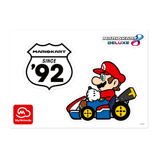 Autocollants pour fenêtre Mario Kart 8 Deluxe - Lot 1